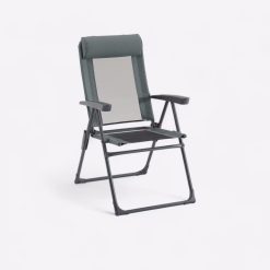 QUECHUA Silla plegable de camping de acero reclinable Quechua Comfort